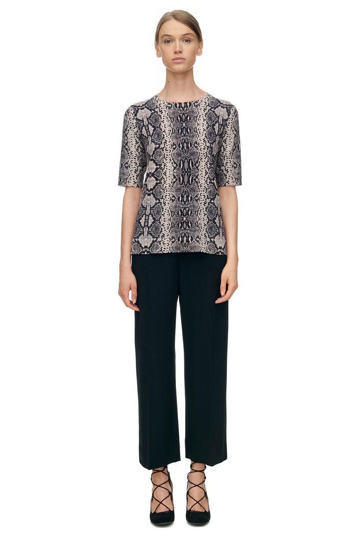 Rebecca Taylor Rebecca Taylor Short Sleeve Snake Print Pullover Xs Pink Champagne