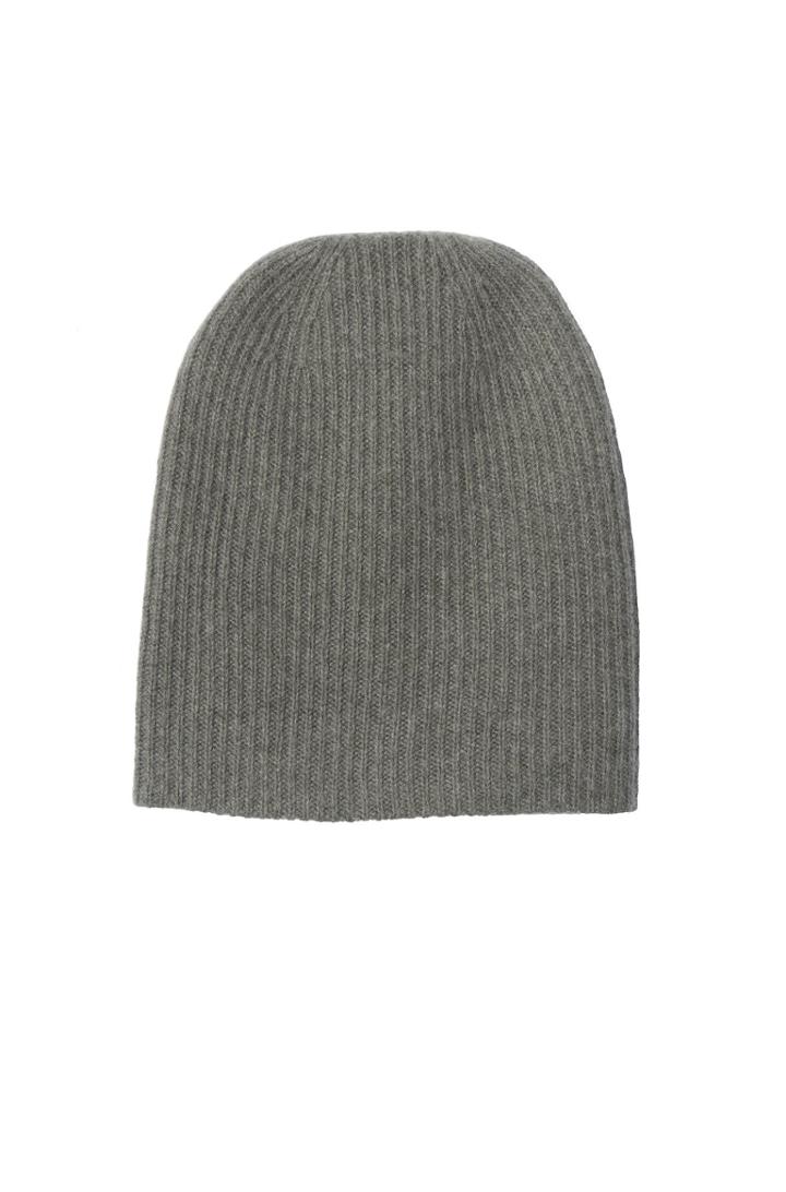 Rebecca Taylor White + Warren Plush Rib Cashmere Beanie