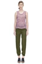 Rebecca Taylor Rebecca Taylor Sleeveless Batik Mirage Print Top 2 Pink