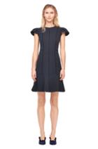 Rebecca Taylor Stretch Texture Cap Sleeve Dress