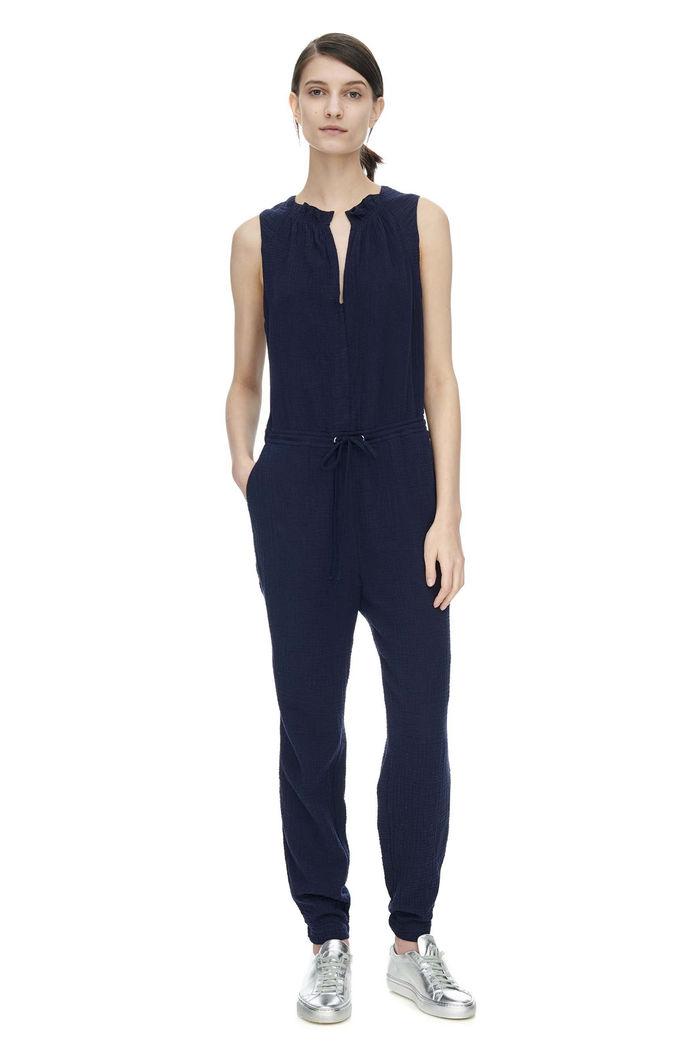 Rebecca Taylor Rebecca Taylor Double Gauze Jumpsuit 8 Navy