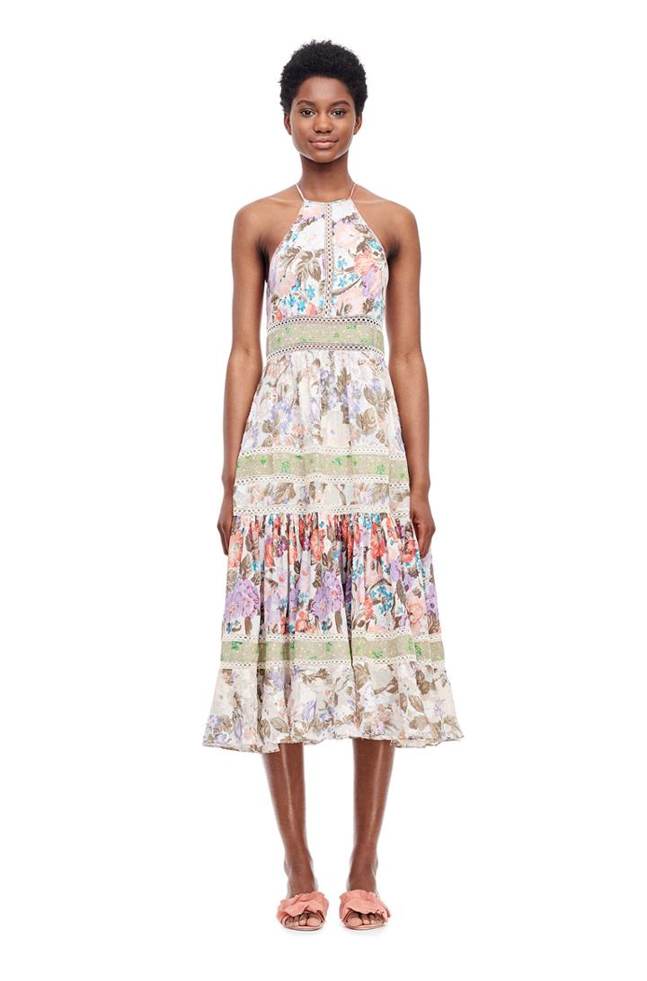 Rebecca Taylor Mixed Print Dress
