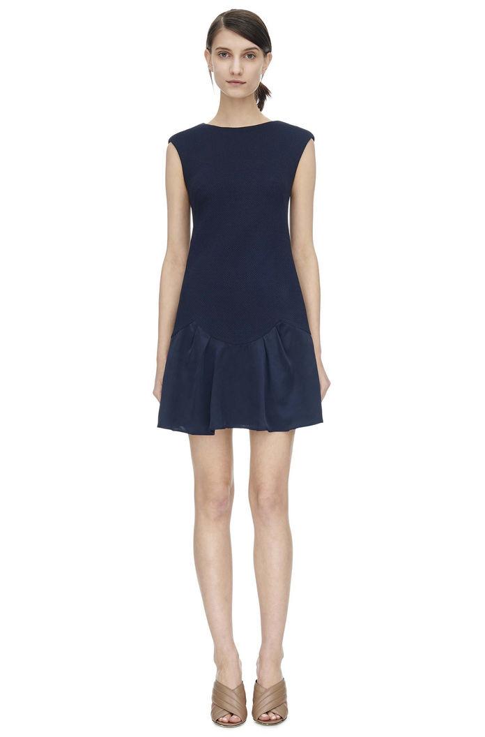Rebecca Taylor Rebecca Taylor Sleeveless Knit Pique Dress 8 Navy