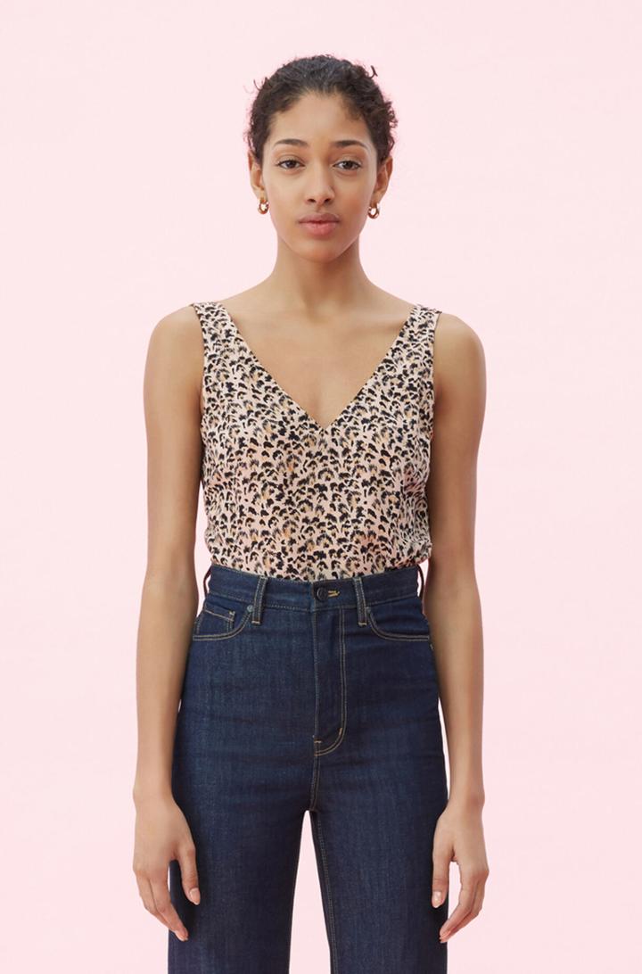 Rebecca Taylor Rebecca Taylor Leopard Silk Tank