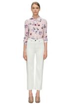 Rebecca Taylor Rebecca Taylor Long Sleeve Bellflower Print Top 0 Blush Combo