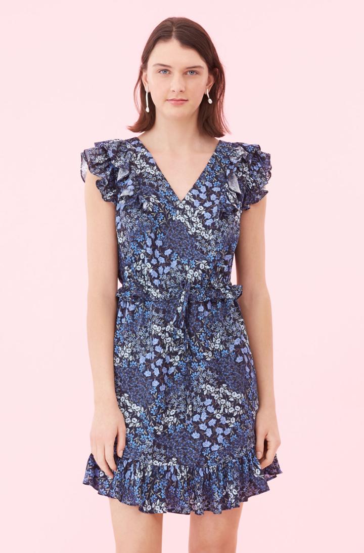 Rebecca Taylor Rebecca Taylor Ava Floral V-neck Dress