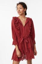 Rebecca Taylor La Vie Satin Stripe Dobby Dress