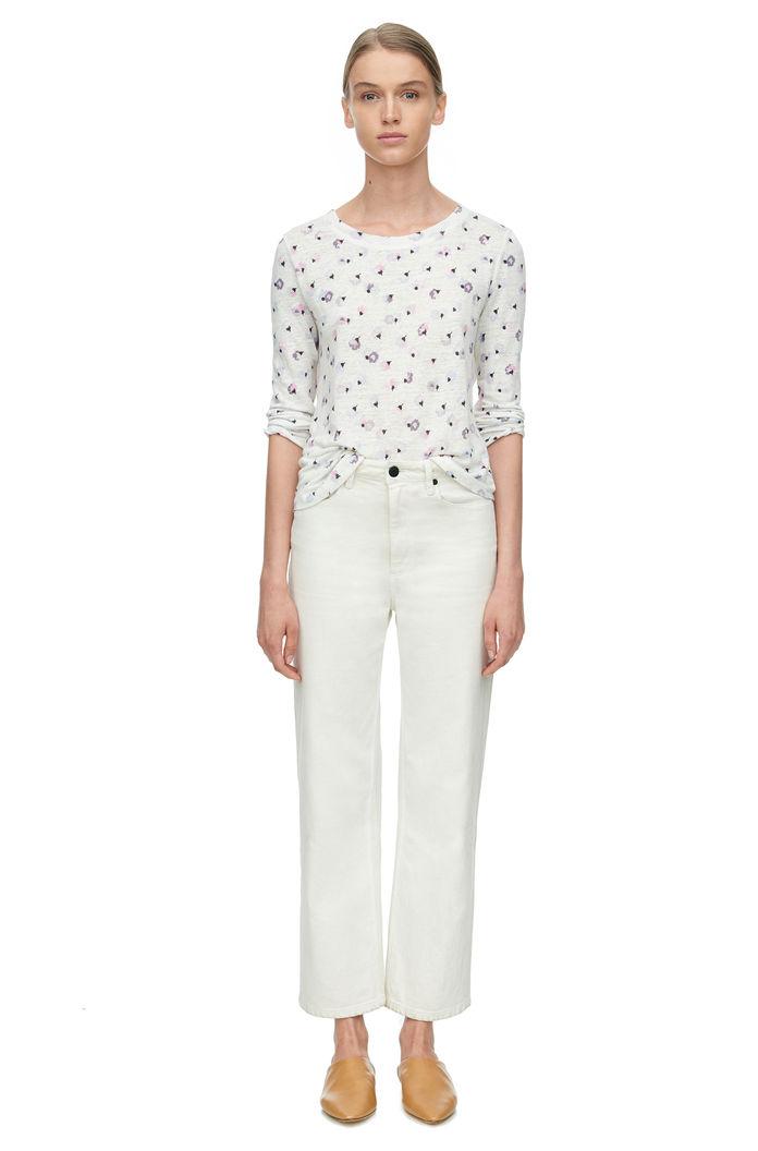 Rebecca Taylor Rebecca Taylor Long Sleeve Sakura Floral Tee L Cream