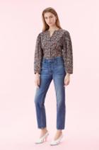 Rebecca Taylor La Vie Gitane Floral Poplin Top