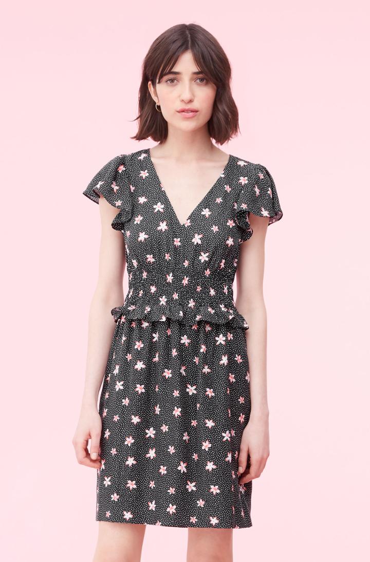 Rebecca Taylor Rebecca Taylor Maui Fleur Dot Jacquard Dress