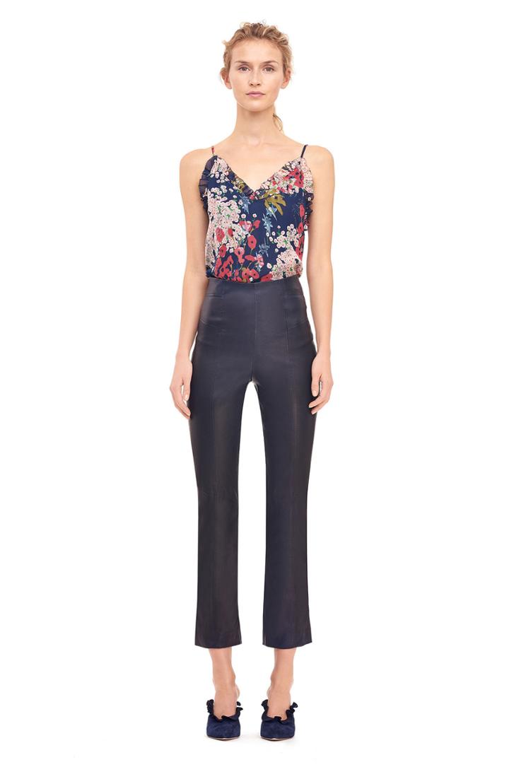 Rebecca Taylor Stretch Leather Pant