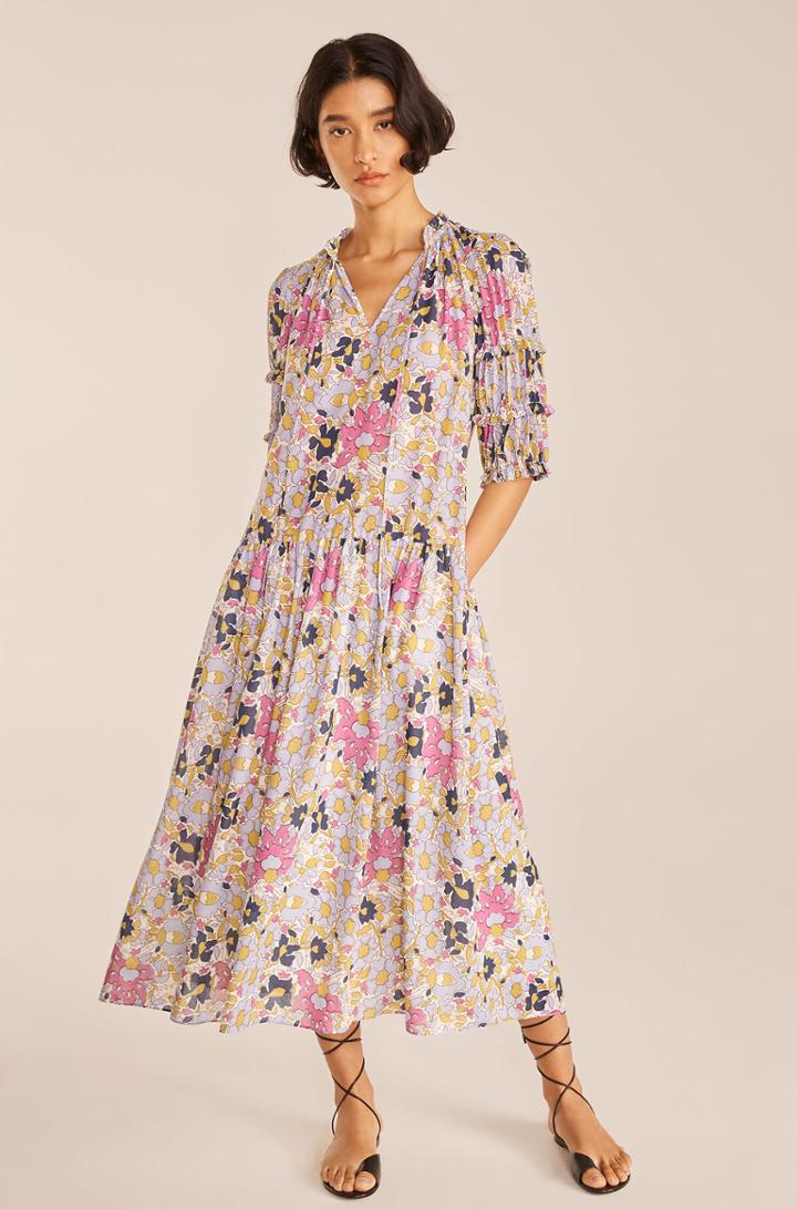 Rebecca Taylor Rebecca Taylor Passion Flower Puff-sleeve Dress