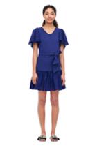 Rebecca Taylor La Vie Sweet Pea Embroidered Jersey Dress