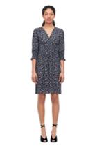 Rebecca Taylor Zelma Floral Silk V-neck Dress