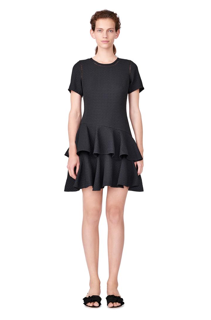 Rebecca Taylor Puckered Jacquard Dress