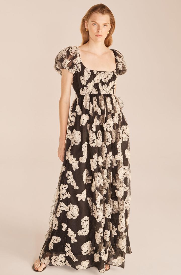Rebecca Taylor Rebecca Taylor Ribbon Lace Flutter Sleeve Dress