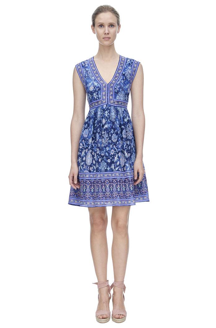 Rebecca Taylor Rebecca Taylor Sleeveless Dreamweaver V-neck Dress 0 Indigo Combo