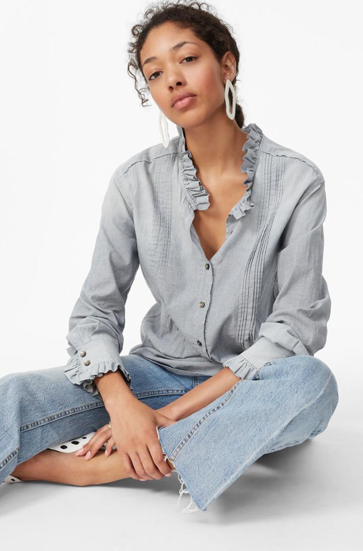 Rebecca Taylor La Vie Striped Top