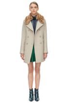 Rebecca Taylor Rebecca Taylor Wool Coat With Fur 0 Champagne