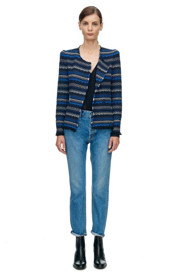 Rebecca Taylor Rebecca Taylor Variegated Tweed Jacket 2 Blue