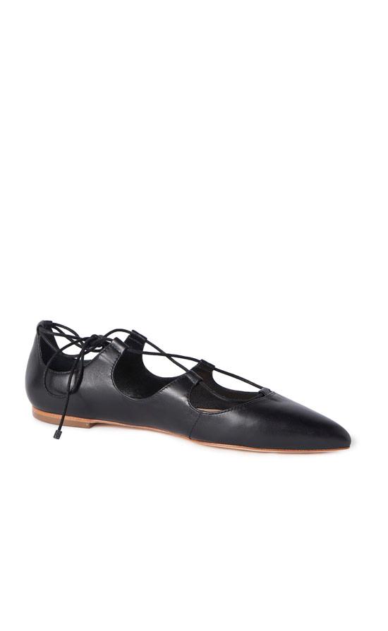 Rebecca Taylor Rebecca Taylor Loeffler Randall Ambra Lace Up Leather Flat