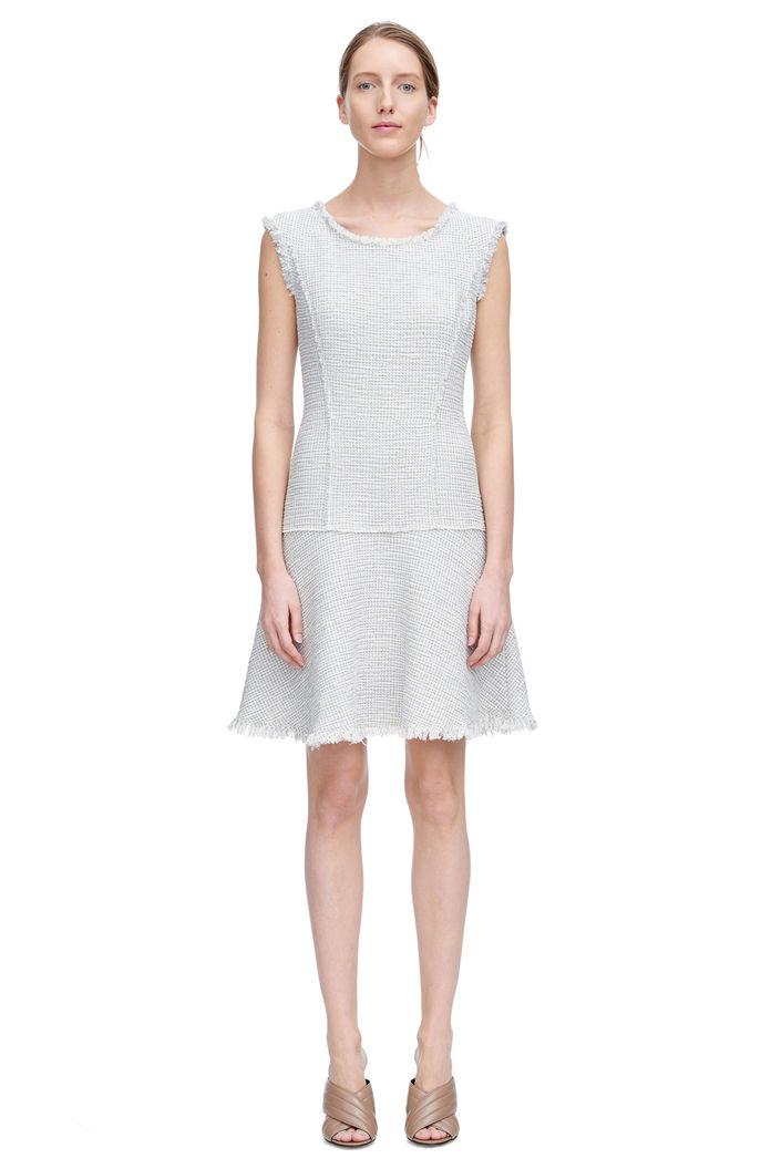 Rebecca Taylor Rebecca Taylor Sleeveless Stretch Tweed Dress 4 Grey