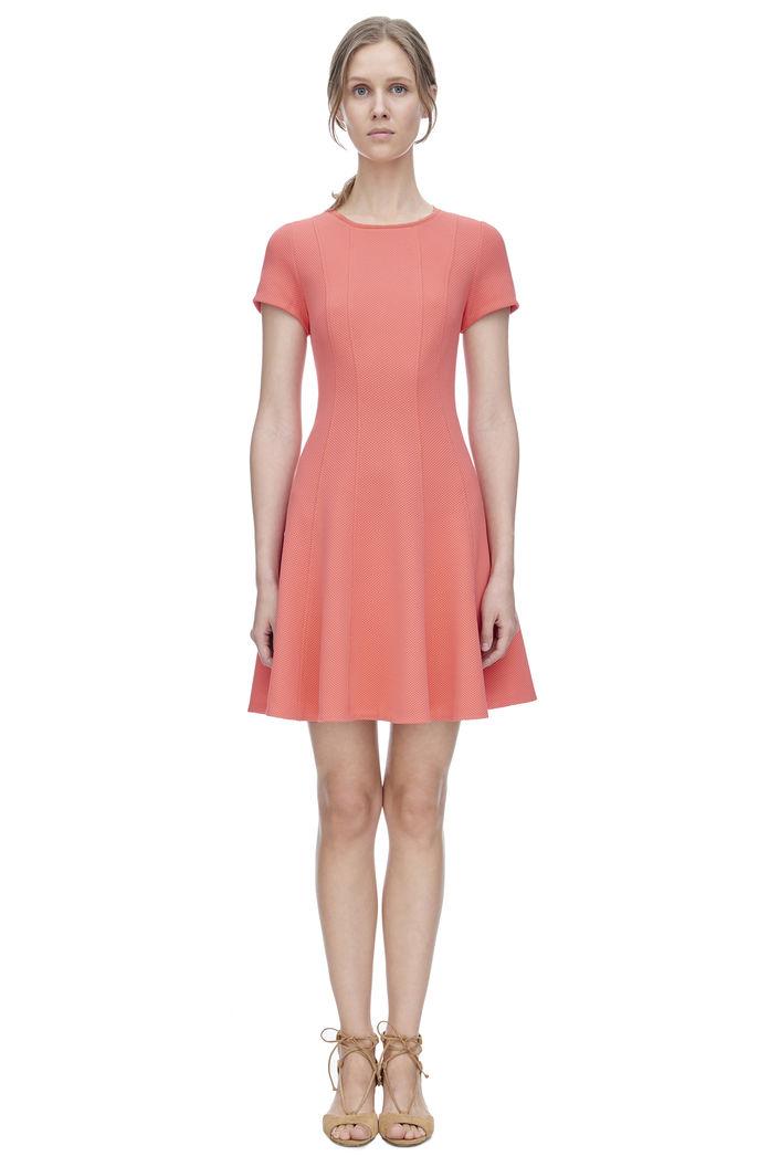Rebecca Taylor Rebecca Taylor Short Sleeve Knit Pique Dress 2 Persimmon