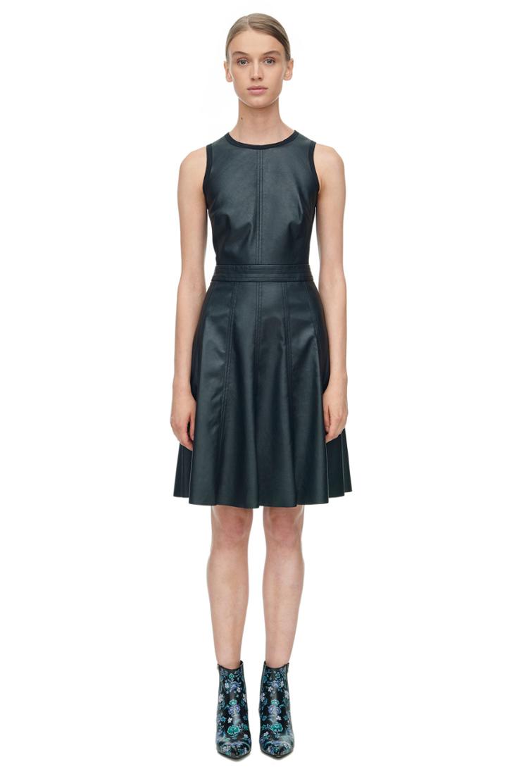 Rebecca Taylor Rebecca Taylor Sleeveless Vegan Leather Dress 8 Black