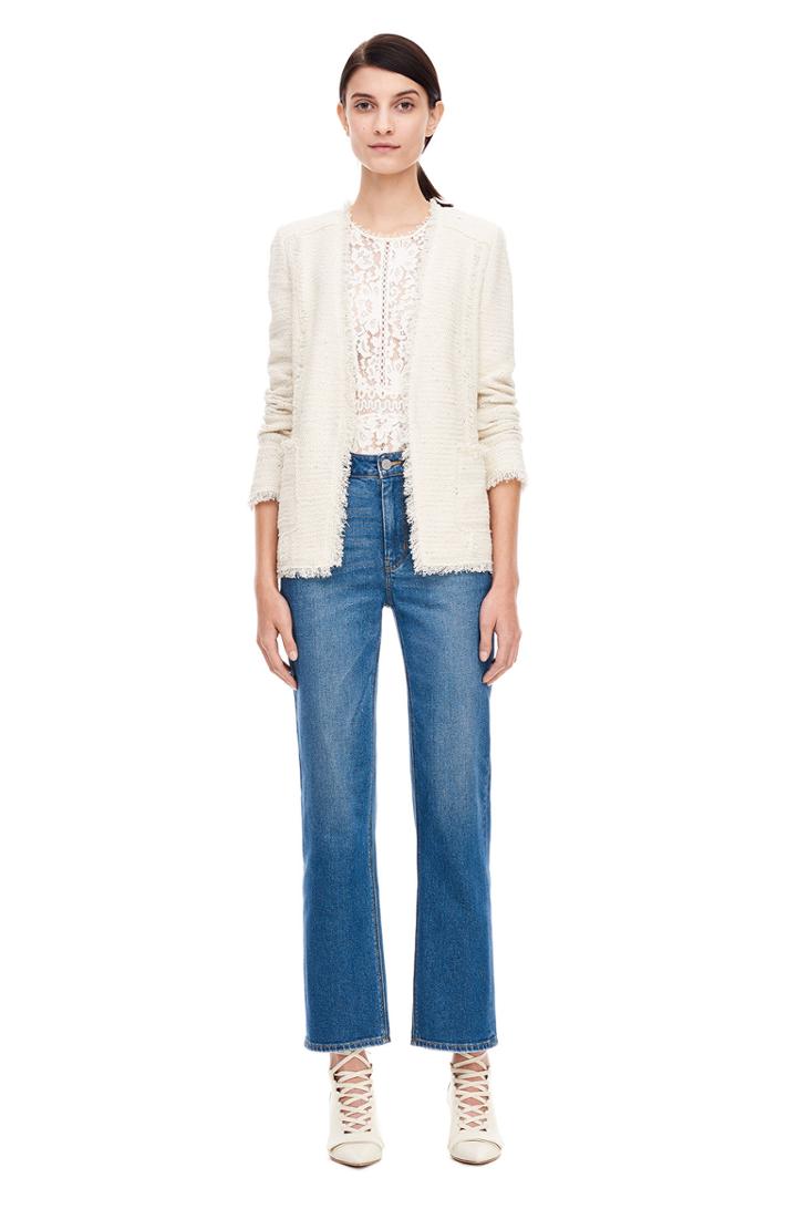 Rebecca Taylor Sparkle Stretch Blazer