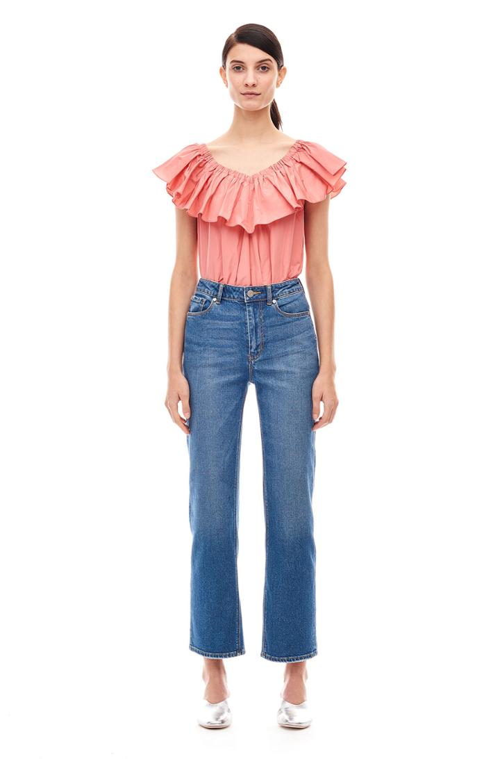 Rebecca Taylor On Shoulder Taffeta Top