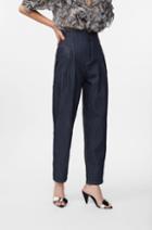 Rebecca Taylor Rebecca Taylor La Vie Pleated Jeans Rinse Indigo Wash, Size 25