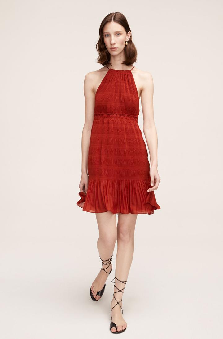 Rebecca Taylor Rebecca Taylor Pleated Voile Short Dress