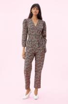 Rebecca Taylor La Vie Gitane Floral Wrap Jumpsuit