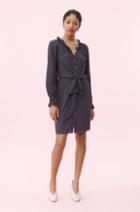 Rebecca Taylor Dot Print Tie Front Dress