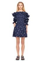 Rebecca Taylor Off-the-shoulder Francine Floral Dress