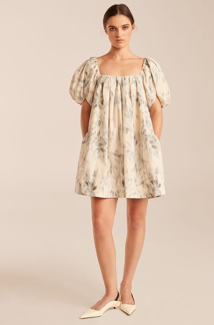 Rebecca Taylor Rebecca Taylor Whisper Rose Tulip-sleeve Dress