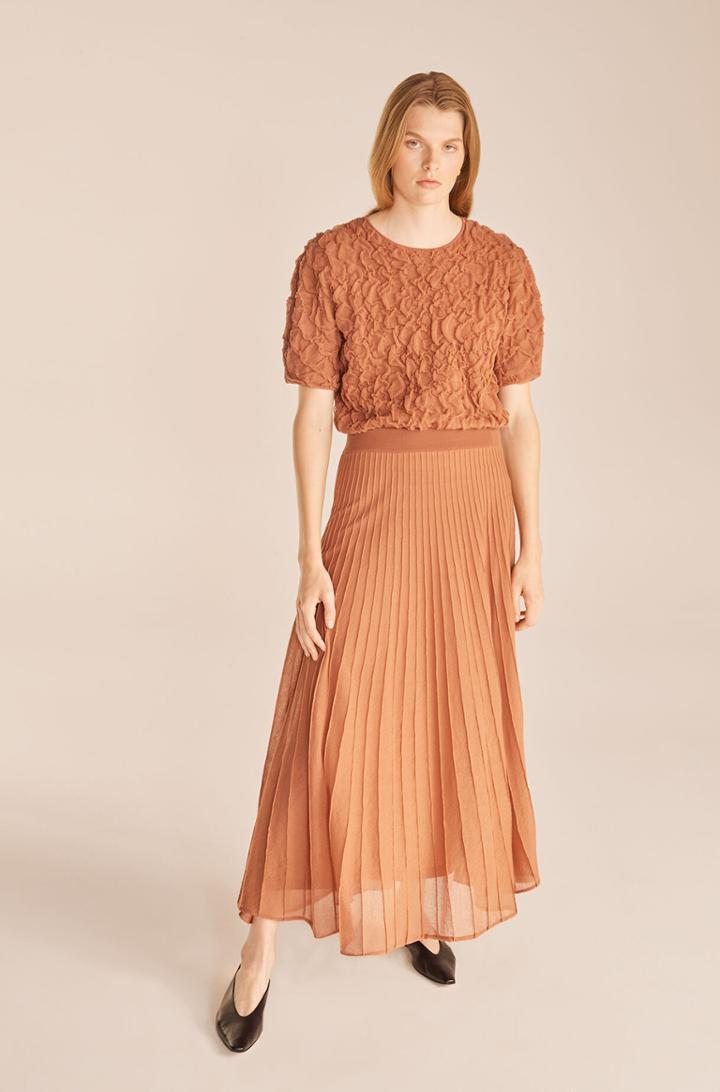 Rebecca Taylor Rebecca Taylor Textured Cotton Skirt