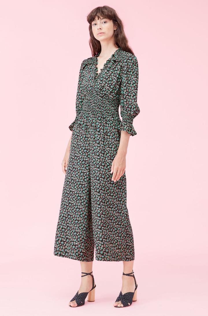 Rebecca Taylor Rebecca Taylor Louisa Floral Jacquard Jumpsuit