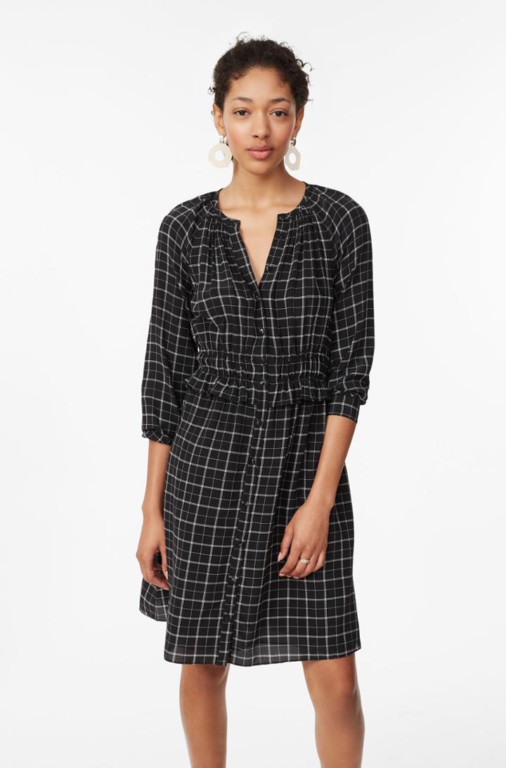 Rebecca Taylor Plaid Silk Dress