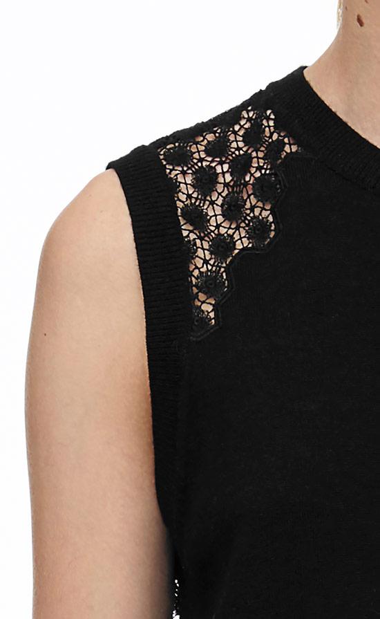 Rebecca Taylor Rebecca Taylor Lace Inset Shell