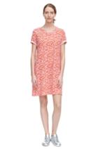 Rebecca Taylor Rebecca Taylor Provence Linen Jersey Dress S Red Combo