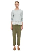 Rebecca Taylor Rebecca Taylor Long Sleeve Embroidered Terry Top S Grey/chalk
