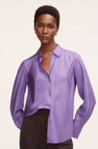 Rebecca Taylor Rebecca Taylor Silk Long-sleeve Button-front Shirt