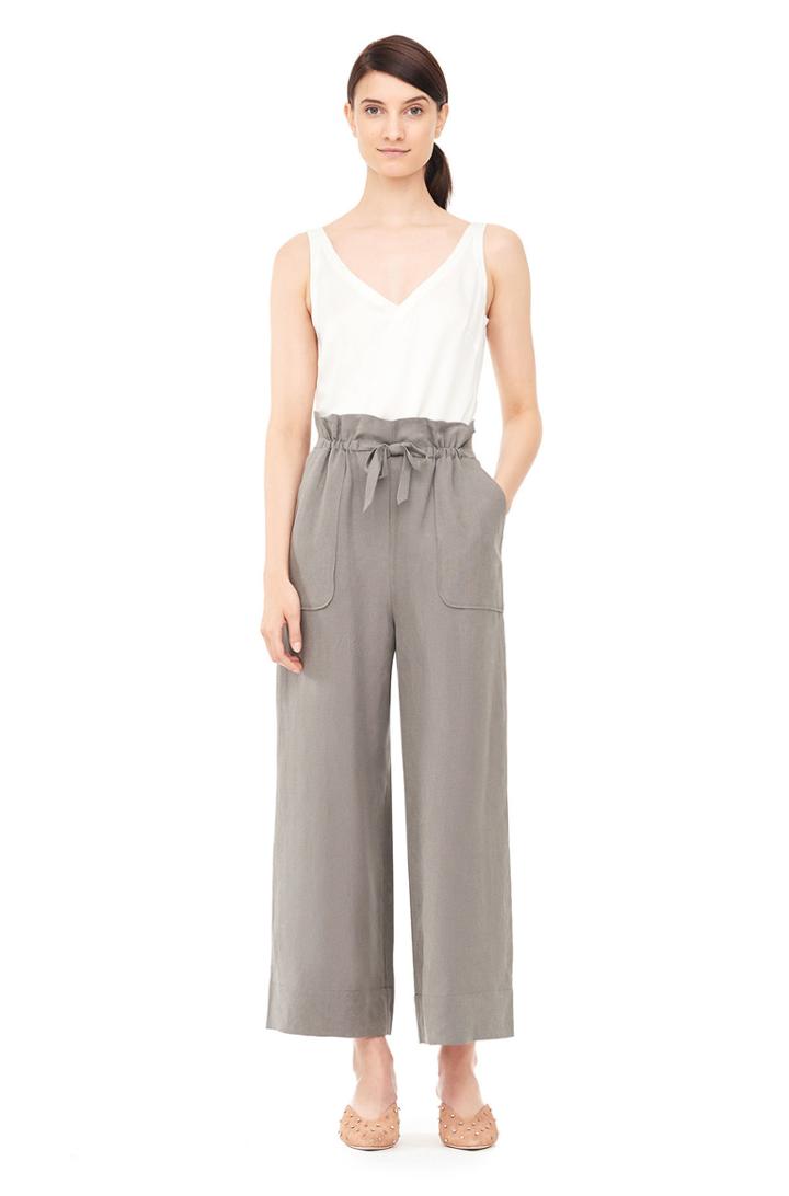 Rebecca Taylor Slub Linen Pant