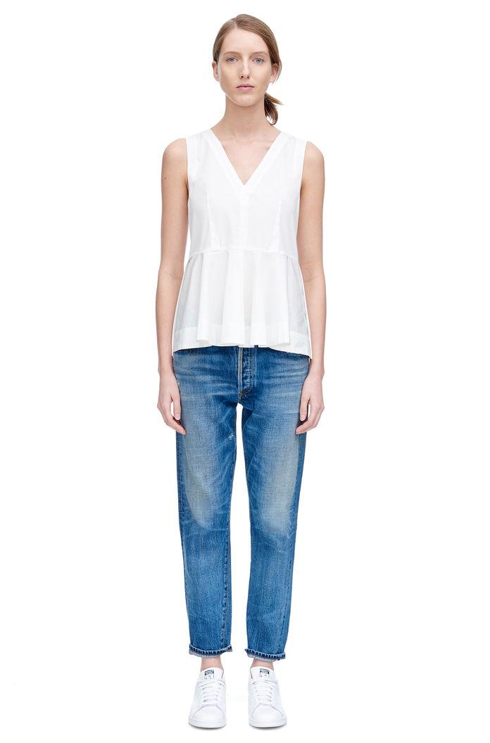 Rebecca Taylor Rebecca Taylor Poplin Peplum Top 8 Snow
