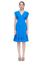 Rebecca Taylor Rebecca Taylor Sleeveless V-neck Silk Dress 2 Skydiver Blue