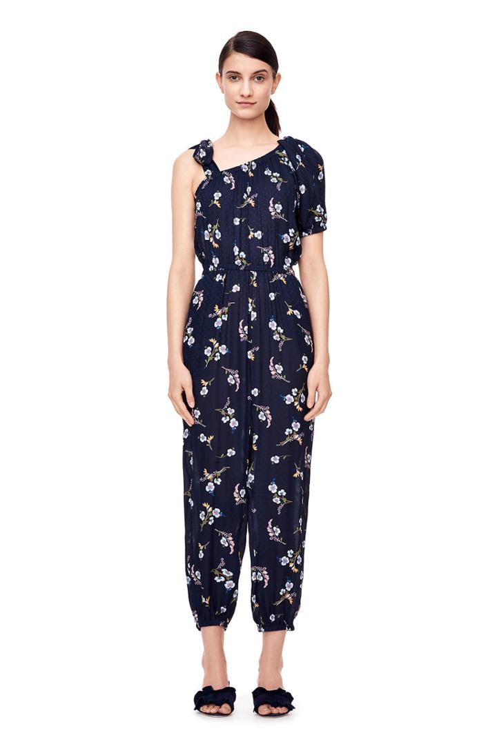 Rebecca Taylor One-shoulder Natalie Fleur Jumpsuit