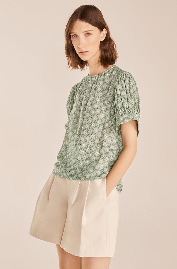 Rebecca Taylor Rebecca Taylor Suzanne Fleur Short-sleeve Silk Blouse
