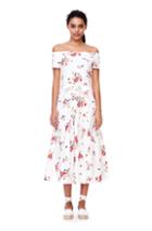 Rebecca Taylor Off-the-shoulder Marguerite Floral Jersey Dress