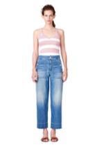 Rebecca Taylor La Vie Striped Rib Jersey Tank